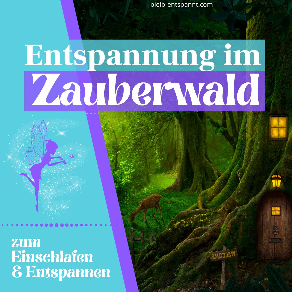 Das Cover der Einschlafmusik mit Naturgeräuschen zum Anhören.