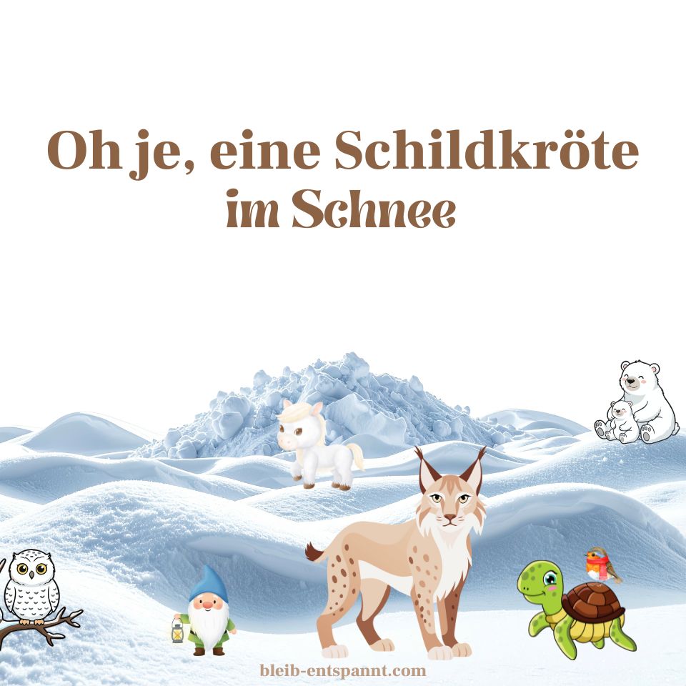 Ohje, eine Schildkröte im Schnee – Mut-Traumreise für Kinder