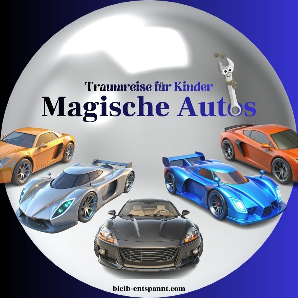 Das Cover-Bild der Geschichte Autos mit mehreren Autos und dem Flicki auf dem Titel.