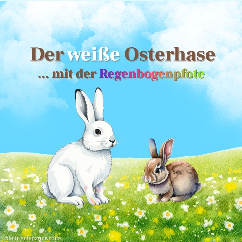 Traumreise für Kinder – Der weiße Osterhase mit der Regenbogenpfote