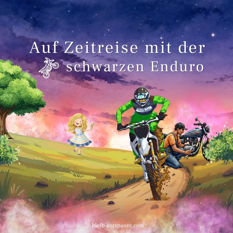 Auf Zeitreise mit der schwarzen Enduro – Traumreise für Kinder & Erwachsene zum Einschlafen